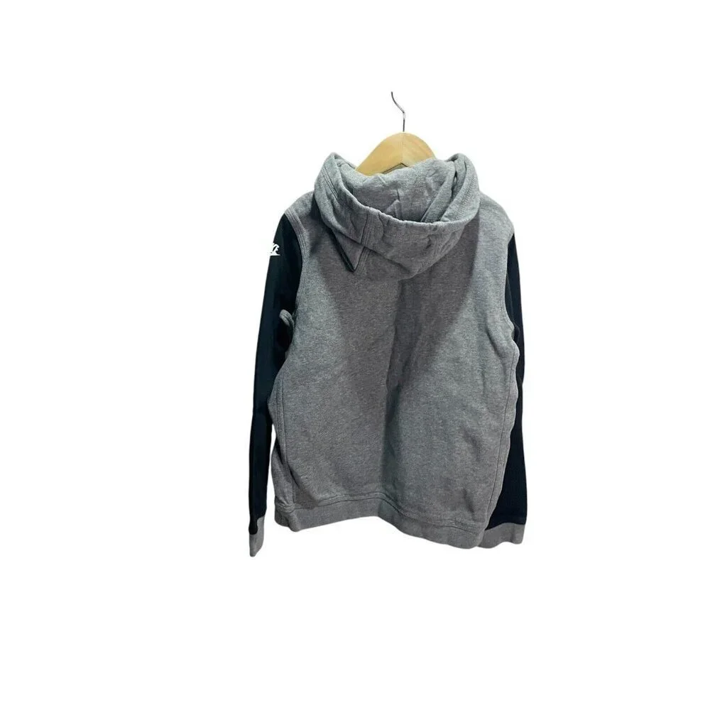 Nike Colorblock Shoebox Graphic hoodie size youth M Gray Black Sporty‎